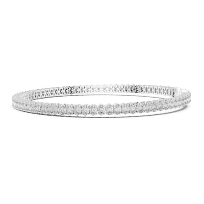 Aurora 12 Carat Oval Lab Grown Diamond Tennis Bracelet