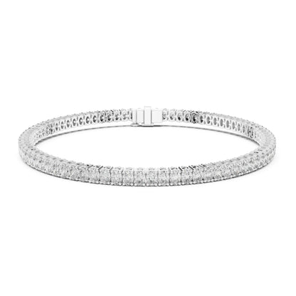 Aurora 12 Carat Oval Lab Grown Diamond Tennis Bracelet