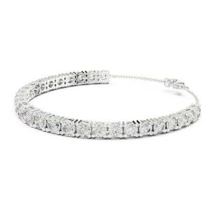 Aurora 8 Carat Round Lab Grown Diamond Graduated Tennis Bracelet