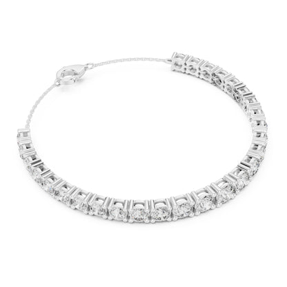 Aurora 8 Carat Round Lab Grown Diamond Graduated Tennis Bracelet
