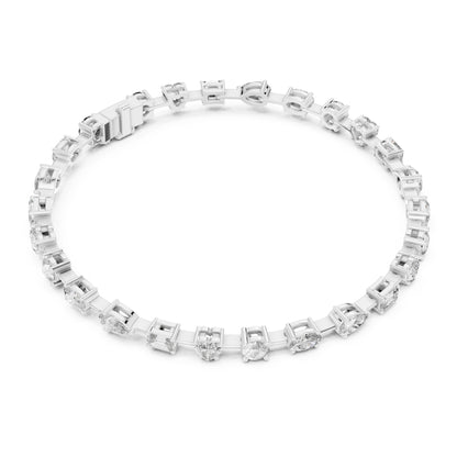 Aurora 4 Carat Round Lab Grown Diamond Heart Tennis Bracelet
