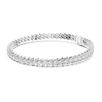 Aurora 9 Carat Marquise Lab Grown Diamond Tennis Bracelet