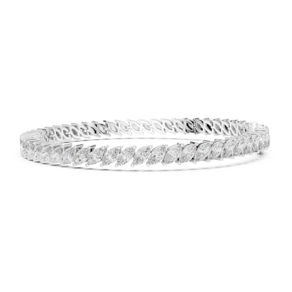 Aurora 9 Carat Marquise Lab Grown Diamond Tennis Bracelet