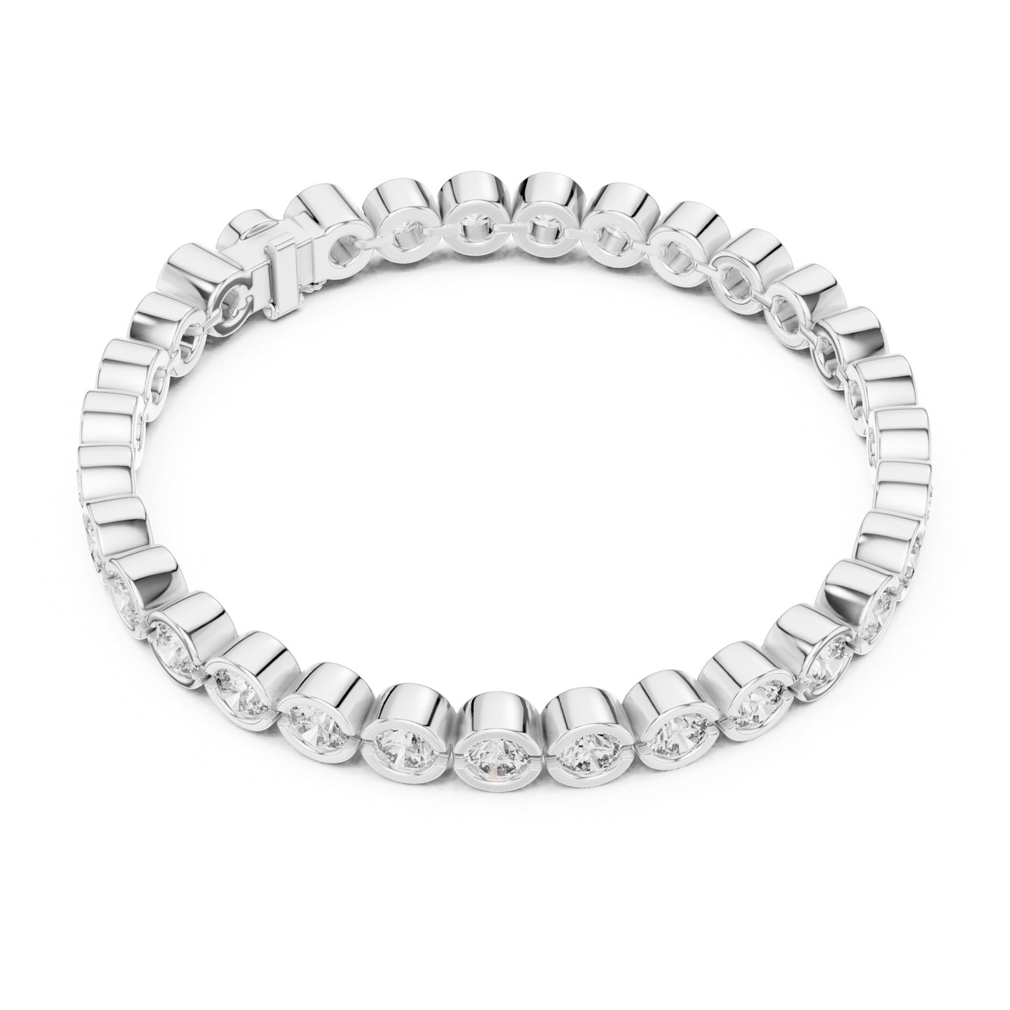 Isla 10 Carat Round Lab Grown Diamond Tennis Bracelet