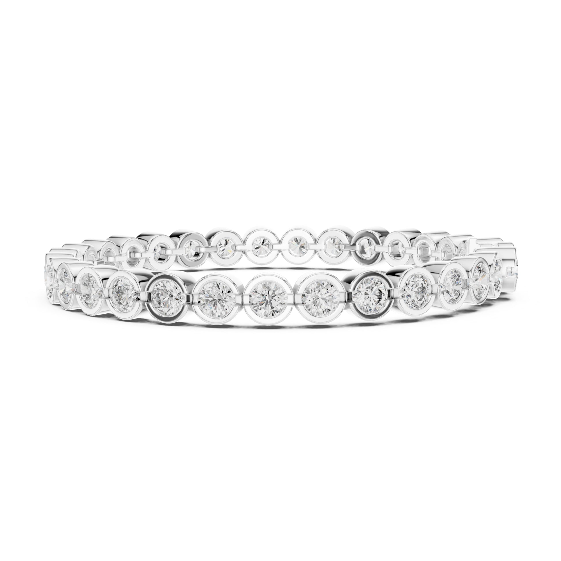 Isla 10 Carat Round Lab Grown Diamond Tennis Bracelet