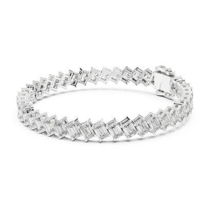 Vera 8 Carat Emerald Lab Grown Diamond Tennis Bracelet
