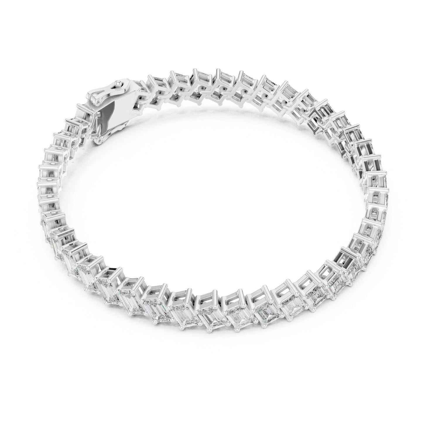Vera 8 Carat Emerald Lab Grown Diamond Tennis Bracelet