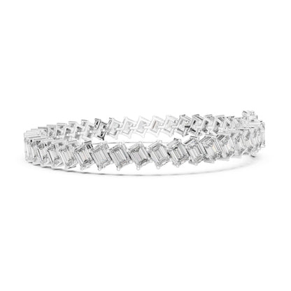 Vera 8 Carat Emerald Lab Grown Diamond Tennis Bracelet