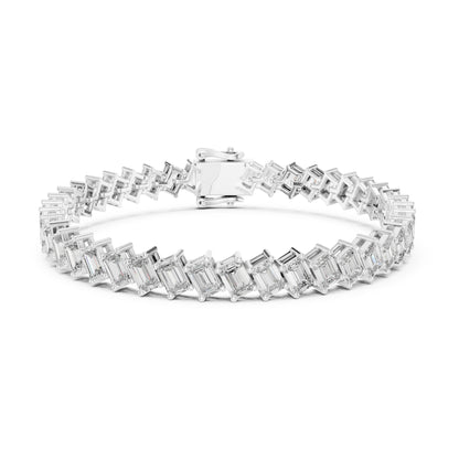 Vera 8 Carat Emerald Lab Grown Diamond Tennis Bracelet