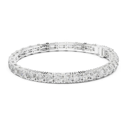 Vera 12 Carat Round Lab Grown Diamond Tennis Bracelet
