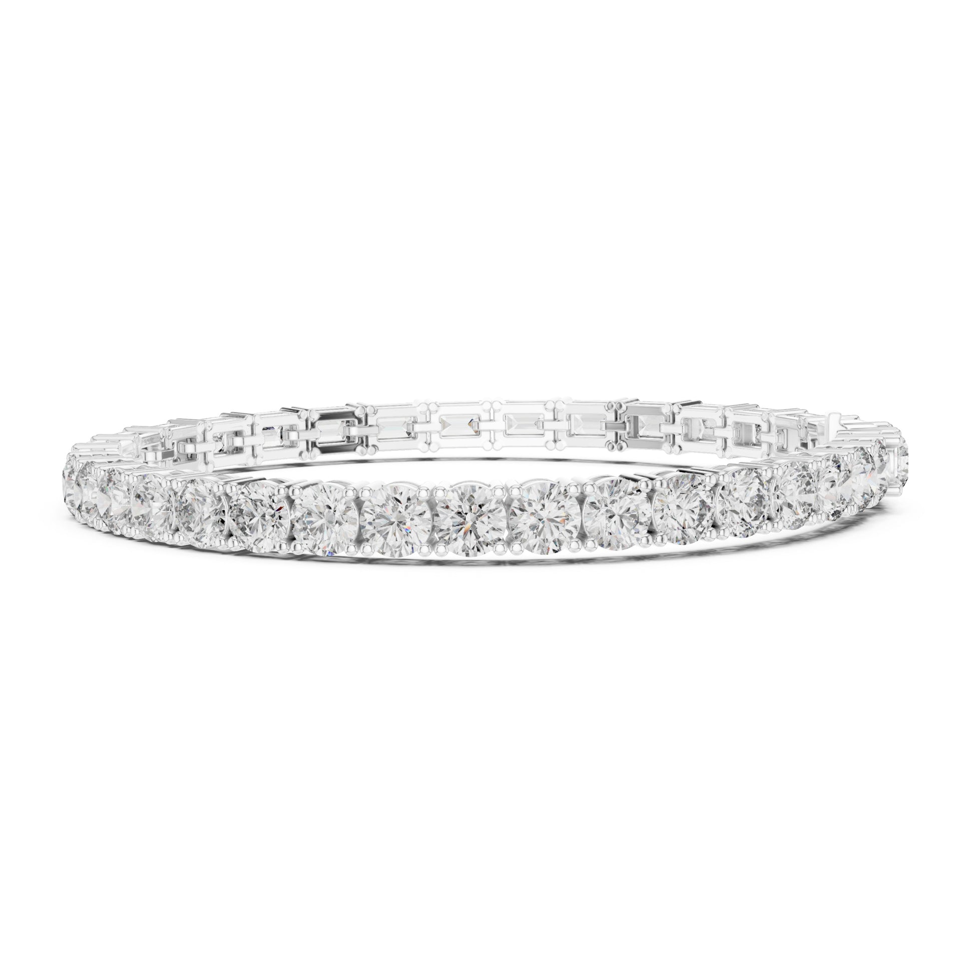 Vera 12 Carat Round Lab Grown Diamond Tennis Bracelet