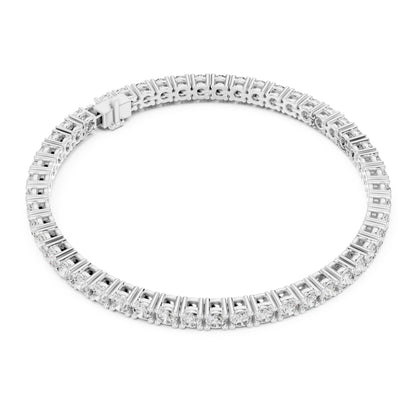 Aurora 7 Carat Round Lab Grown Diamond Collet Tennis Bracelet