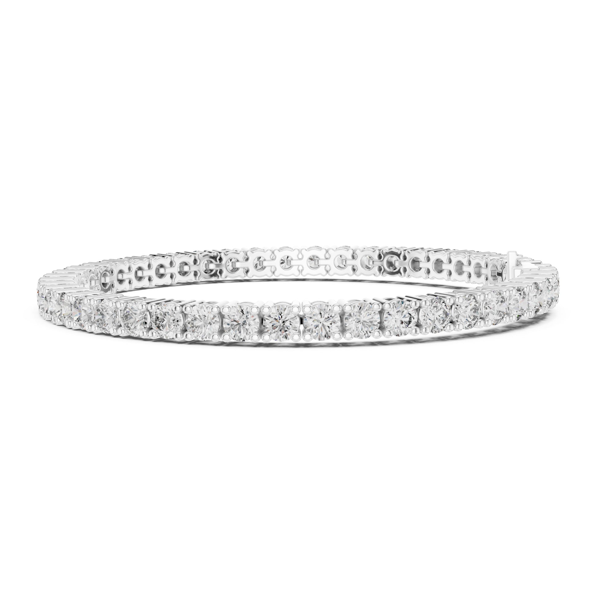 Aurora 8 Carat Round Lab Grown Diamond Double Row Tennis Bracelet