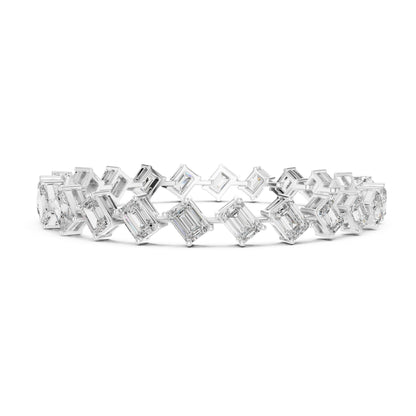 Vera 15 Carat Emerald Lab Grown Diamond Tennis Bracelet