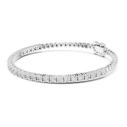Aurora 2 Carat Round Lab Grown Diamond Tennis Bracelet