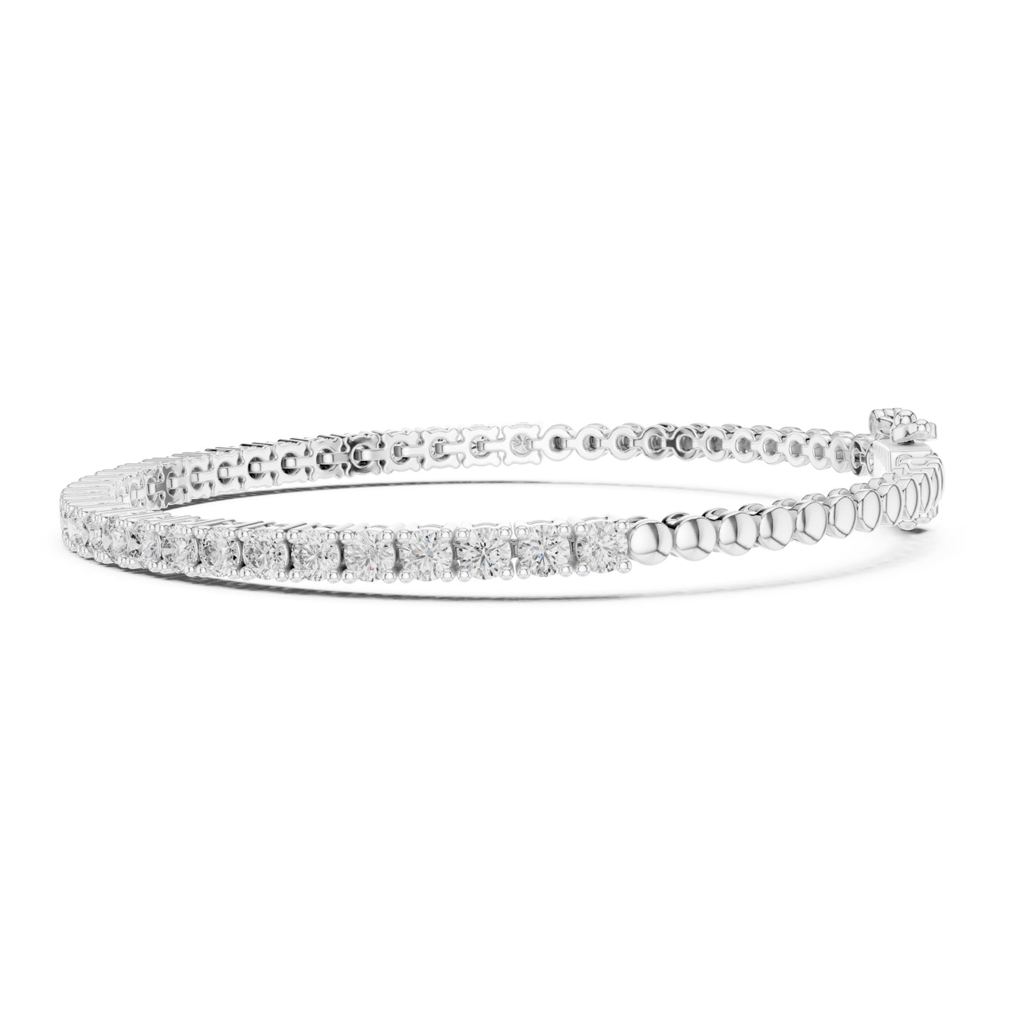 Aurora 2 Carat Round Lab Grown Diamond Tennis Bracelet