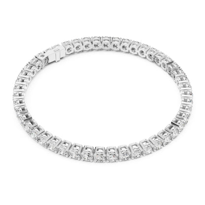 Aurora 7 Carat Round Lab Grown Diamond Double Row Tennis Bracelet
