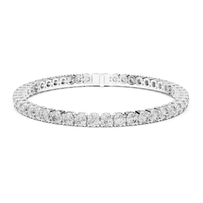 Aurora 7 Carat Round Lab Grown Diamond Double Row Tennis Bracelet