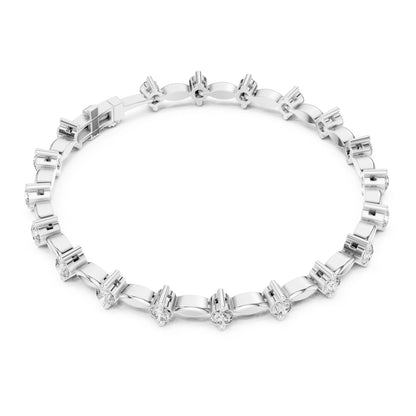 Isla 2 Carat Round Lab Grown Diamond Station Bracelet