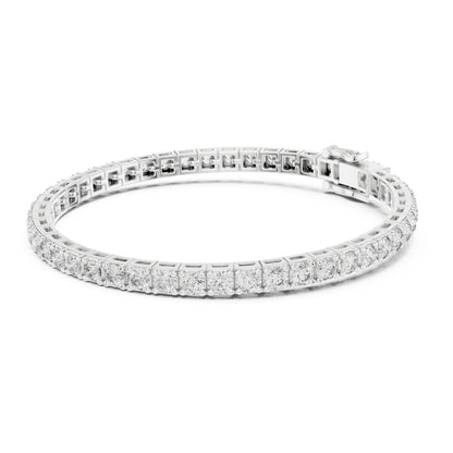 Aurora 12 Carat Round Lab Grown Diamond Statement Tennis Bracelet
