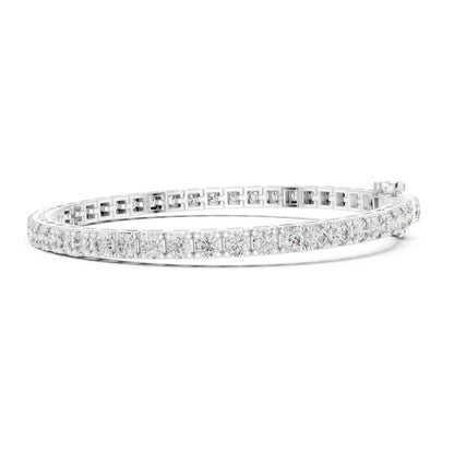 Aurora 12 Carat Round Lab Grown Diamond Statement Tennis Bracelet