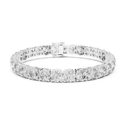 Aurora 25 Carat Round Lab Grown Diamond Tennis Bracelet