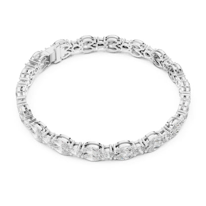 Aurora 10 Carat Marquise Lab Grown Diamond Tennis Bracelet