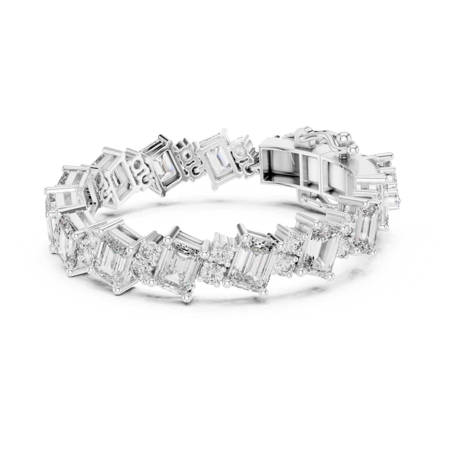 Vera 30 Carat Emerald Lab Grown Diamond Tennis Bracelet