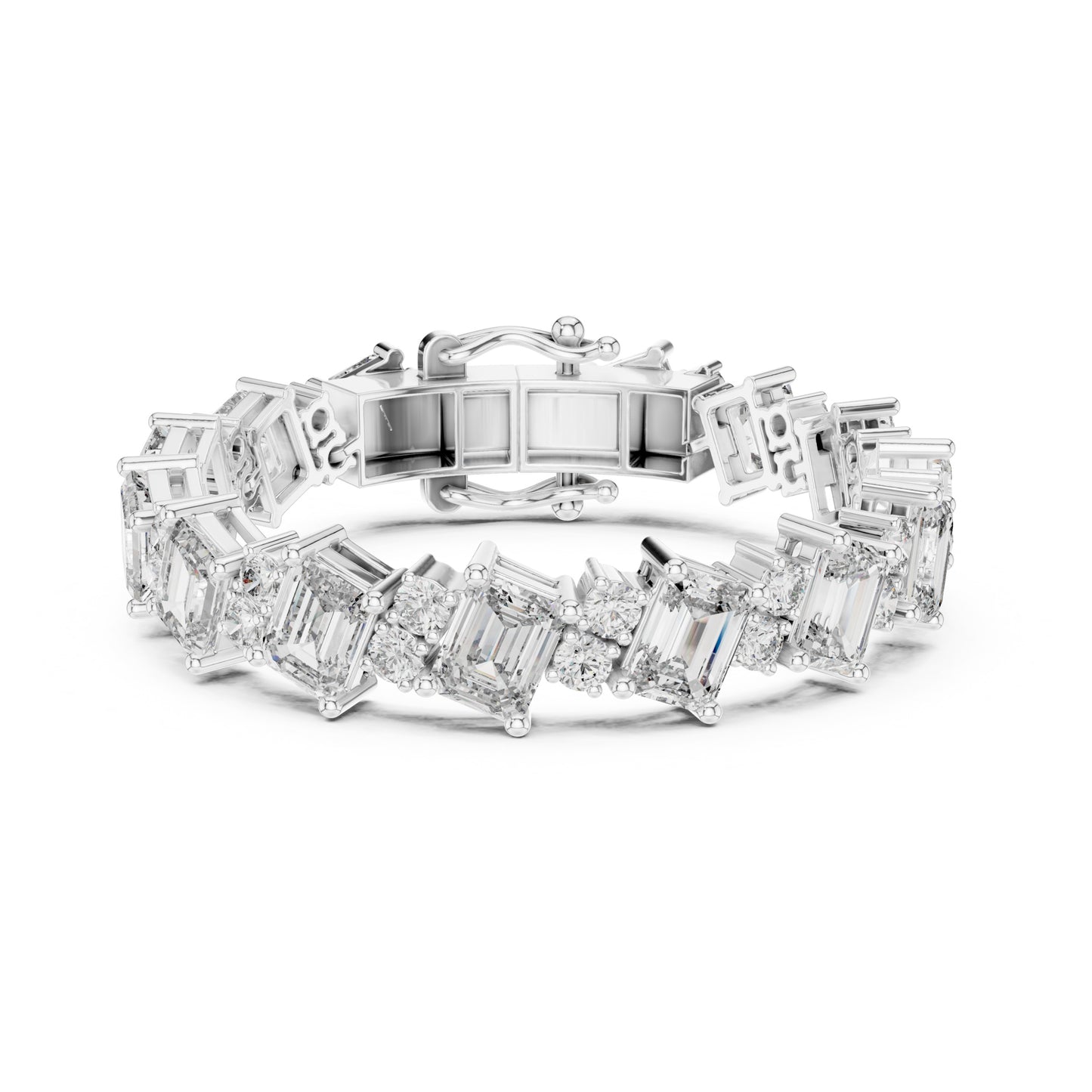Vera 30 Carat Emerald Lab Grown Diamond Tennis Bracelet