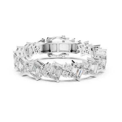Vera 30 Carat Emerald Lab Grown Diamond Tennis Bracelet