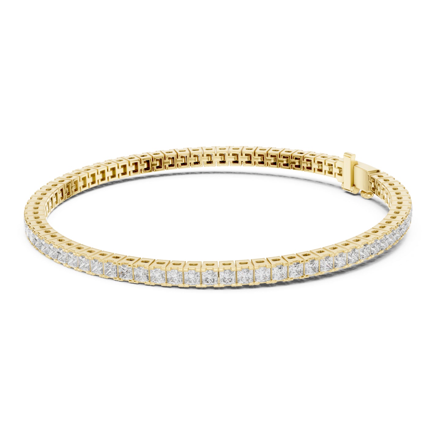 Aurora 5 Carat Princess Lab Grown Diamond Tennis Bracelet
