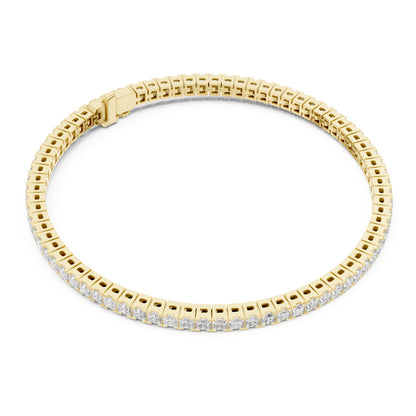 Aurora 5 Carat Princess Lab Grown Diamond Tennis Bracelet