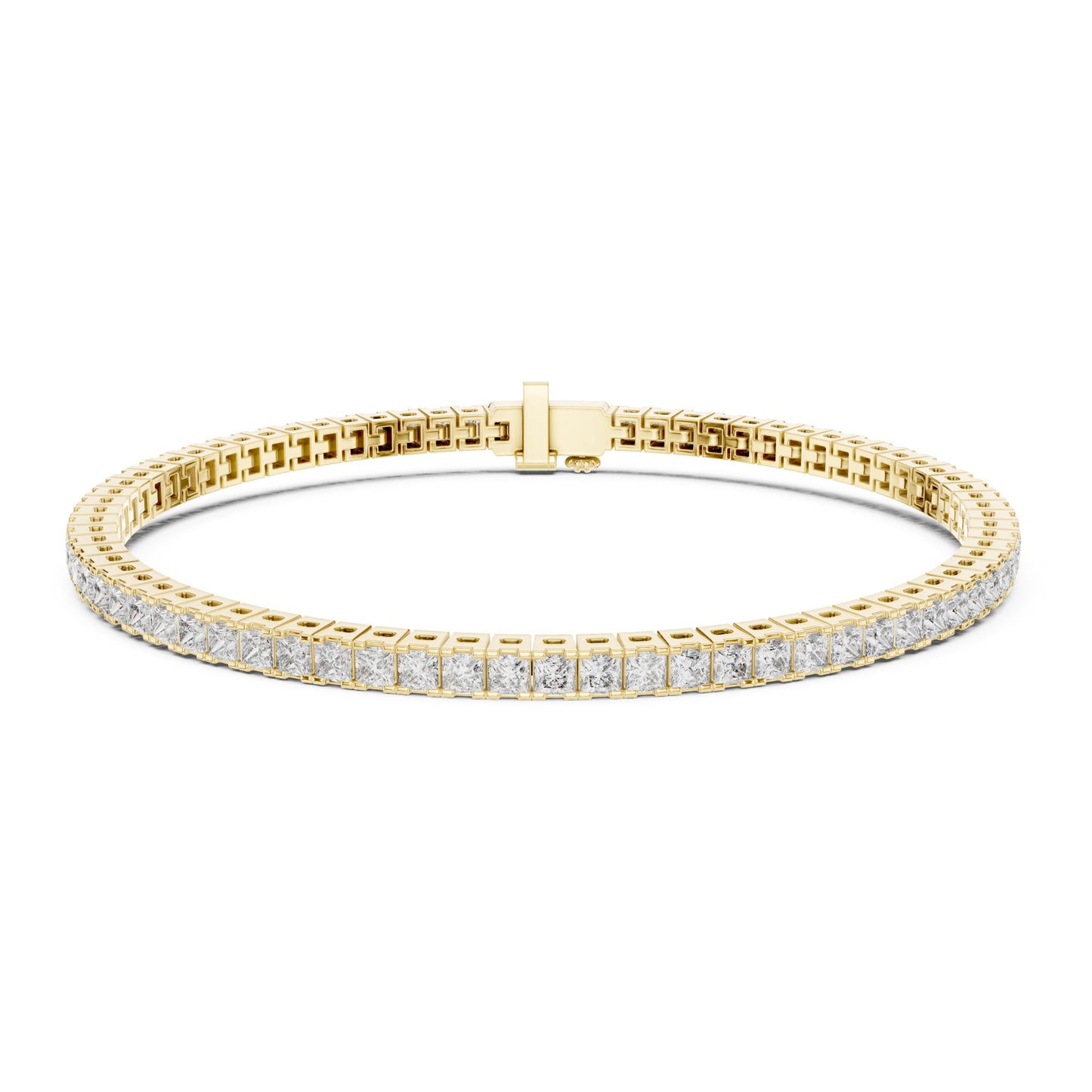 Aurora 5 Carat Princess Lab Grown Diamond Tennis Bracelet