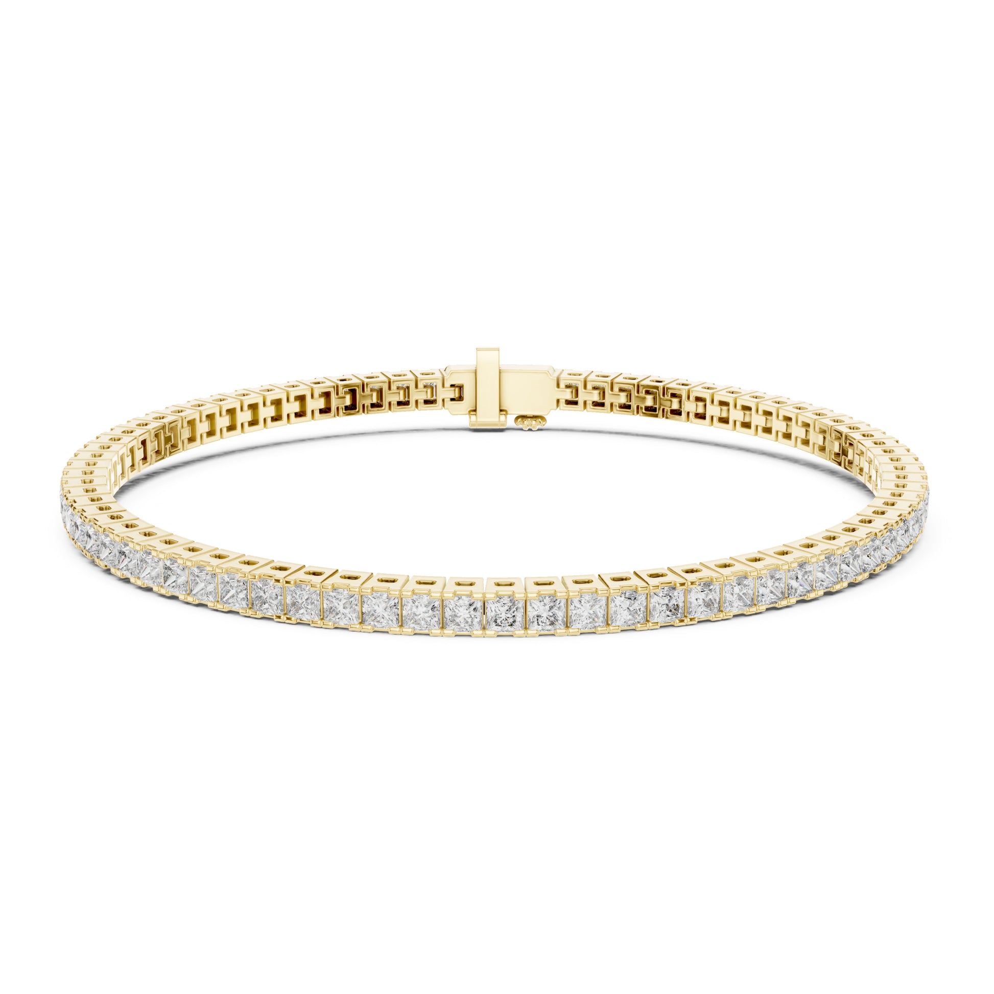 Aurora 5 Carat Princess Lab Grown Diamond Tennis Bracelet