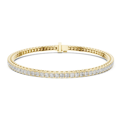 Aurora 5 Carat Princess Lab Grown Diamond Tennis Bracelet