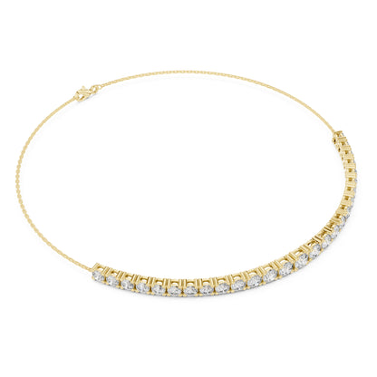 Aurora 8 Carat Round Lab Grown Diamond Chain Bracelet