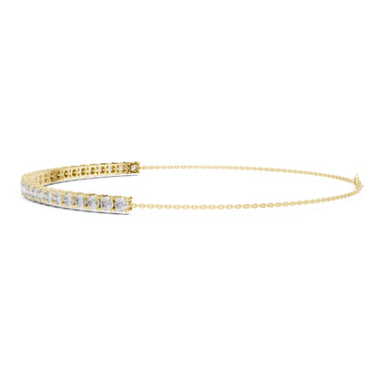 Aurora 8 Carat Round Lab Grown Diamond Chain Bracelet