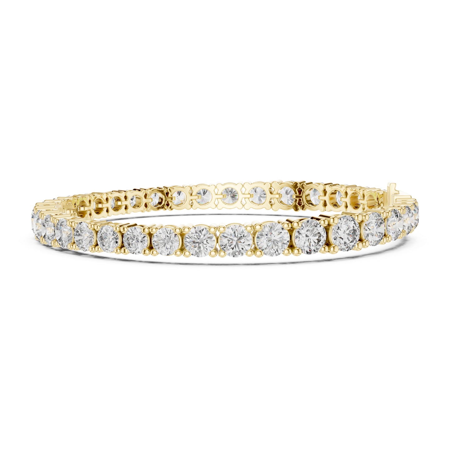 Aurora 12 Carat Round Lab Grown Diamond Claw Tennis Bracelet