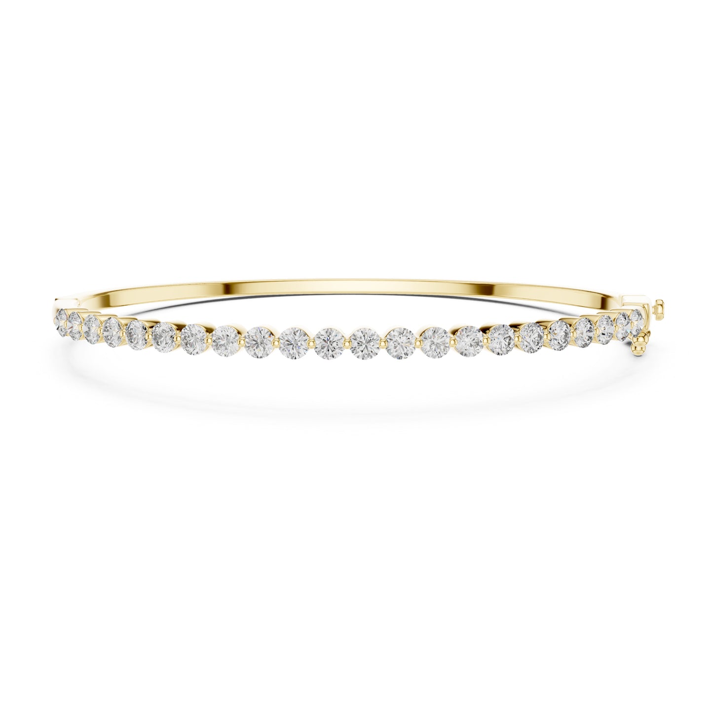 Aurora 2 Carat Round Lab Grown Diamond Statement Bangle