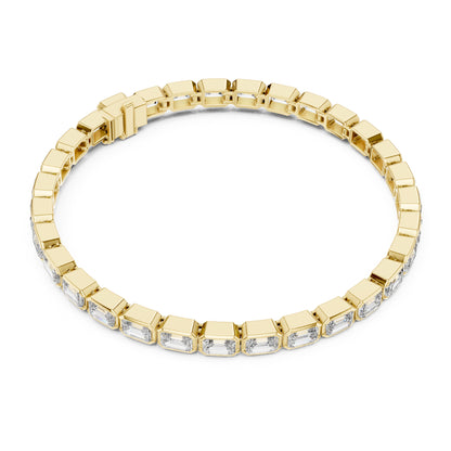 Isla 10 Carat Emerald Lab Grown Diamond Emerald Cut Tennis Bracelet