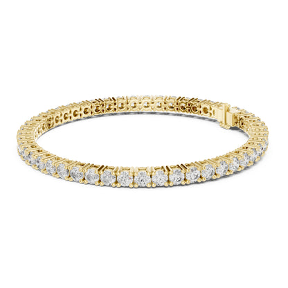Aurora 7 Carat Round Lab Grown Diamond Slim Tennis Bracelet