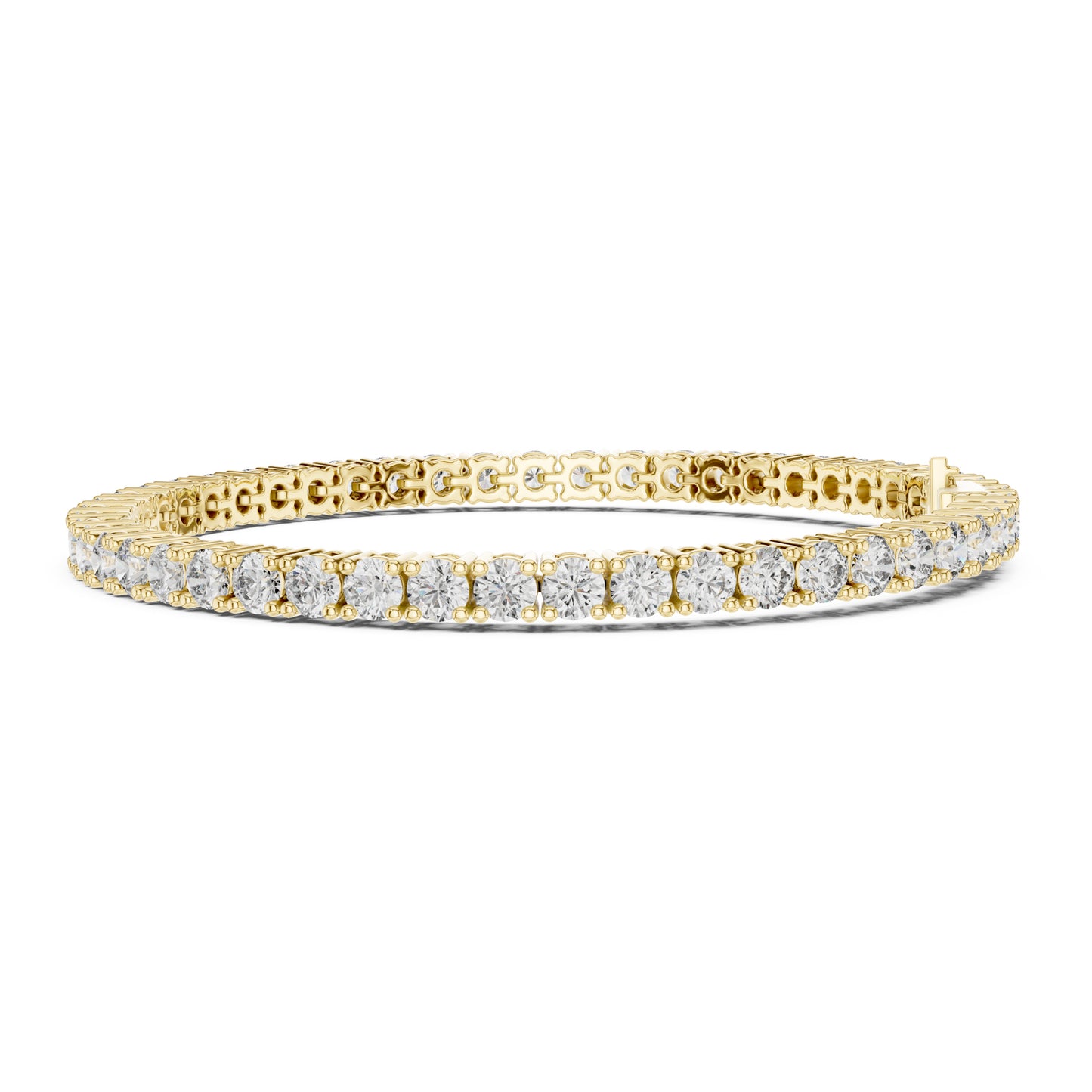 Aurora 7 Carat Round Lab Grown Diamond Slim Tennis Bracelet