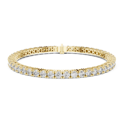 Aurora 7 Carat Round Lab Grown Diamond Slim Tennis Bracelet