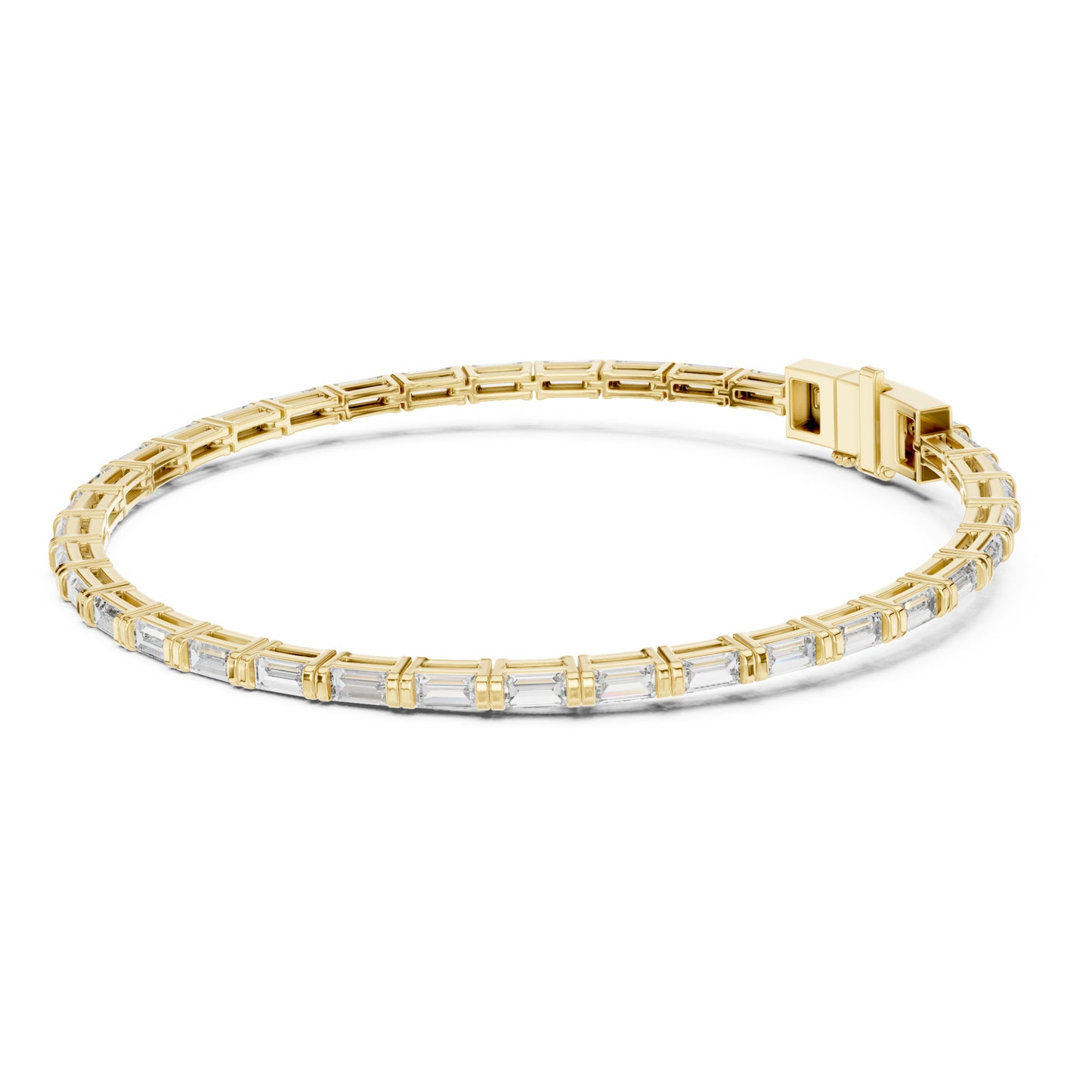 Vera 4 Carat Baguette Lab Grown Diamond Tennis Bracelet