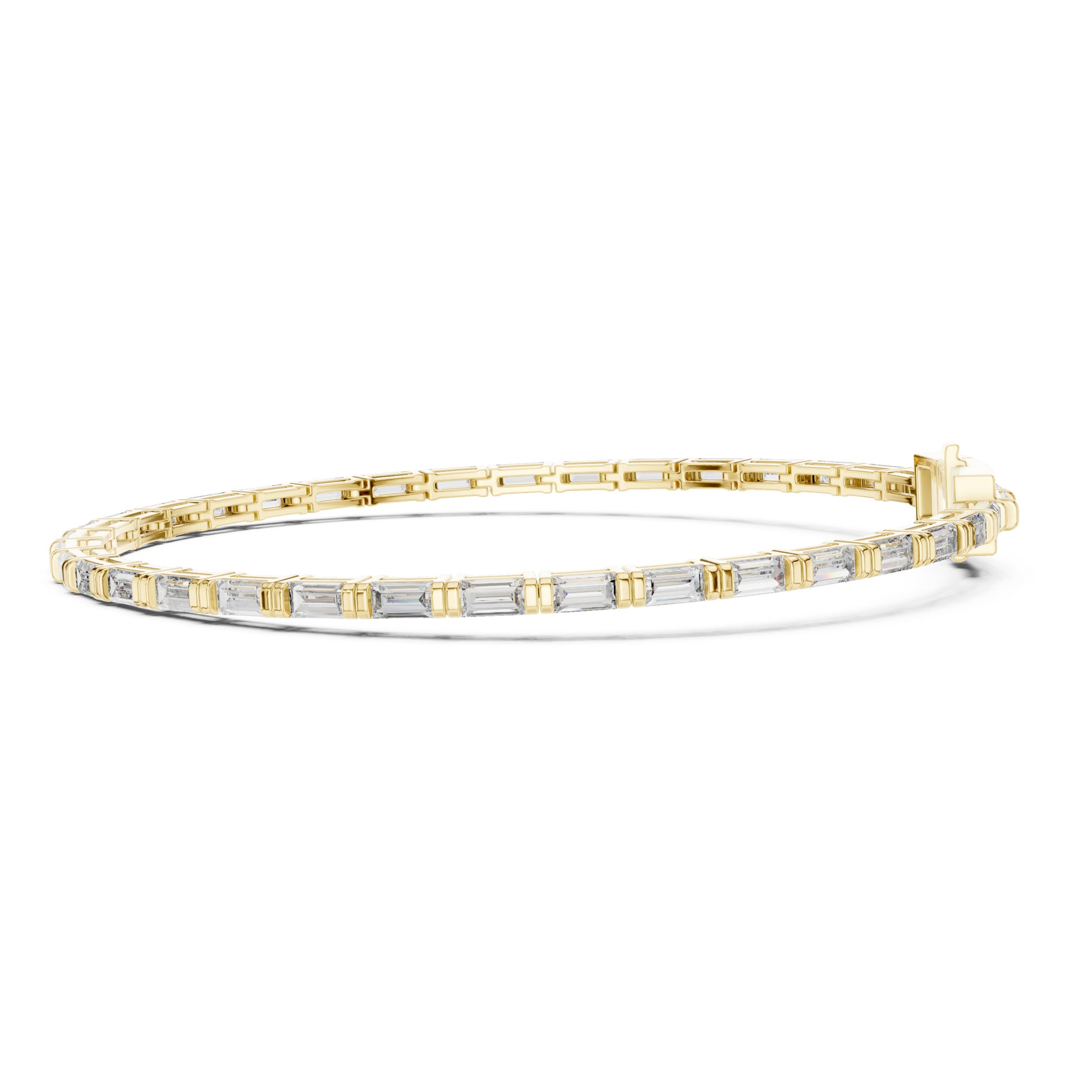 Vera 4 Carat Baguette Lab Grown Diamond Tennis Bracelet