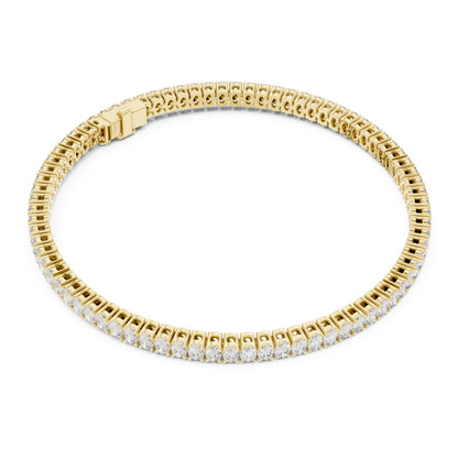 Aurora 12 Carat Oval Lab Grown Diamond Tennis Bracelet