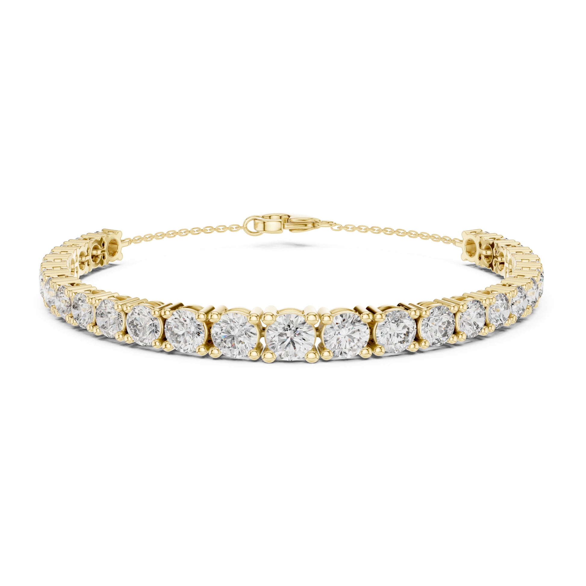 Aurora 8 Carat Round Lab Grown Diamond Graduated Tennis Bracelet
