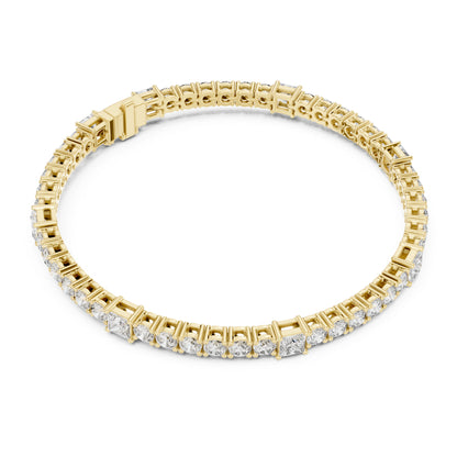 Aurora 7 Carat Princess Lab Grown Diamond Tennis Bracelet