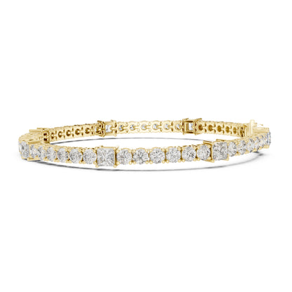 Aurora 7 Carat Princess Lab Grown Diamond Tennis Bracelet