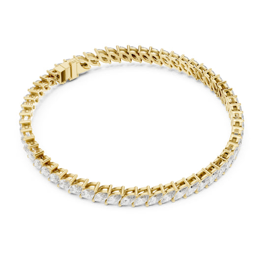 Aurora 9 Carat Marquise Lab Grown Diamond Tennis Bracelet